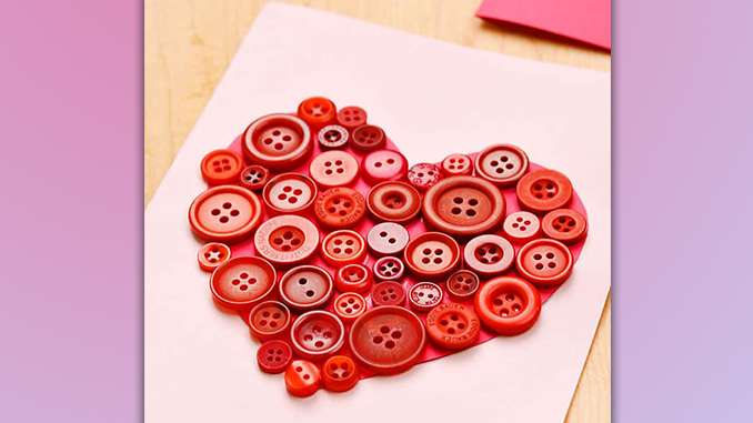 Button-Heart Cards