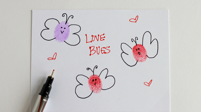 Thumbprint Love Bugs