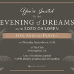 Sozo Children To Host “Evening of Dreams” Fundraising Gala