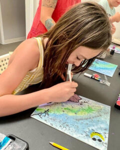 girl painting