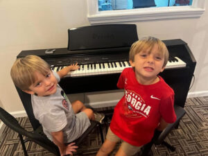 boys with piano