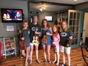 girls with ukuleles
