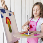 girl painting